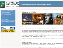 Tablet Screenshot of landmarkproperty.in